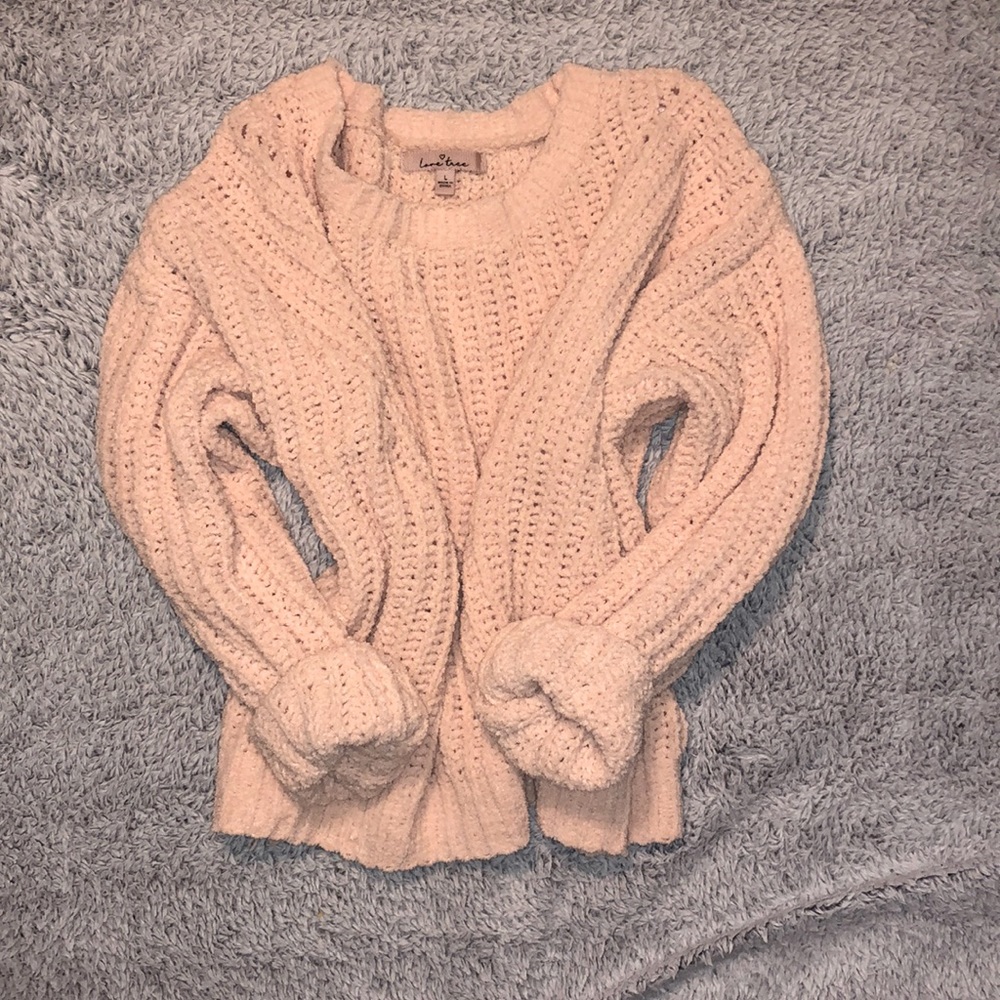 Over sized Blush Pink knit sweater